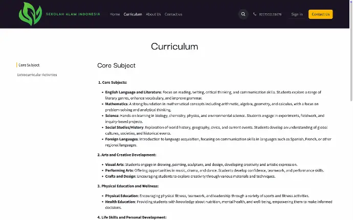 Curriculum